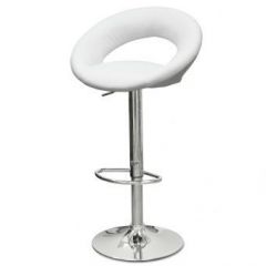 Барный стул Barneo N-84 Mira белый в Нижнекамске по цене 7 270 руб. Барный стул Barneo N-84 Mira белый в Нижнекамске - nizhnekamsk.mebel24.online | фото