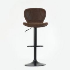 Барный стул Barneo N-86 Time / Black / VPU Brown Vintage коричневый винтаж PK970-18 в Нижнекамске - nizhnekamsk.mebel24.online | фото 3
