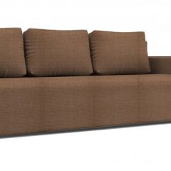 Диван Алиса 4 Shaggy SAND - Teos Dark Brown в Нижнекамске - nizhnekamsk.mebel24.online | фото