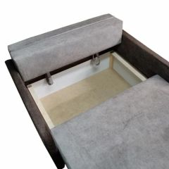 Диван Канзас 1.20 тигр на сером (Канасик) в Нижнекамске - nizhnekamsk.mebel24.online | фото 3