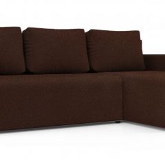 Диван угловой Алиса 3 Bahama VISION - Teos Dark Brown в Нижнекамске - nizhnekamsk.mebel24.online | фото