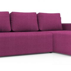 Диван угловой Алиса 3 Shaggy FUCHSIA - TEOS BLACK в Нижнекамске - nizhnekamsk.mebel24.online | фото