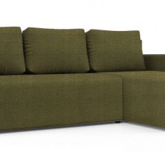 Диван угловой Алиса 3 Shaggy GREEN - TEOS BLACK в Нижнекамске - nizhnekamsk.mebel24.online | фото