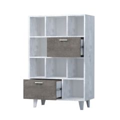 Эго К-1 Комод с 2мя ящ (бетон светлый/камень темный) на ножках в Нижнекамске - nizhnekamsk.mebel24.online | фото 2