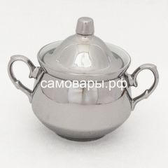 Электрический самовар на 3 литра из латуни никелированный формы "Рюмка ажурная" в наборе №1, с защитой от выкипания в Нижнекамске - nizhnekamsk.mebel24.online | фото 3