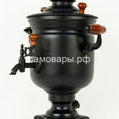 Электрический самовар "Черный Русский" матовая банка на 3 литра (Ограниченная серия) в Нижнекамске - nizhnekamsk.mebel24.online | фото