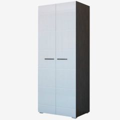Фиеста №2 Шкаф со штангой (Венге/Белый глянец) в Нижнекамске - nizhnekamsk.mebel24.online | фото