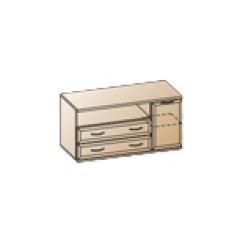 Гостиная Карина Композиция 22 (Акация Молдау) в Нижнекамске - nizhnekamsk.mebel24.online | фото 8