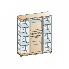 Гостиная Мелисса Композиция 6 (Акация Молдау) в Нижнекамске - nizhnekamsk.mebel24.online | фото 2