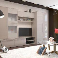Стенка Монако МДФ в Нижнекамске - nizhnekamsk.mebel24.online | фото