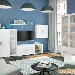 Гостиная Тиффани (модульная) в Нижнекамске - nizhnekamsk.mebel24.online | фото 2