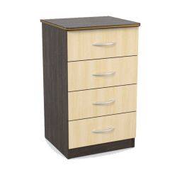 Комод 480 с 4-ящиками (Венге/Млечный дуб) в Нижнекамске - nizhnekamsk.mebel24.online | фото 1