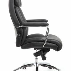 Кресло BRABIX PREMIUM "Phaeton EX-502" (кожа с компаньоном, хром, черное) 530882 в Нижнекамске - nizhnekamsk.mebel24.online | фото 3