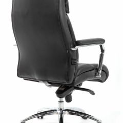 Кресло BRABIX PREMIUM "Phaeton EX-502" (кожа с компаньоном, хром, черное) 530882 в Нижнекамске - nizhnekamsk.mebel24.online | фото 4