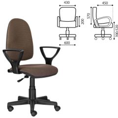 Кресло BRABIX "Prestige Ergo MG-311" (ткань, коричневое) 531875 в Нижнекамске - nizhnekamsk.mebel24.online | фото 2