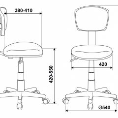 Кресло детское Бюрократ CH-W299/LB/TW-55 голубой в Нижнекамске - nizhnekamsk.mebel24.online | фото 4