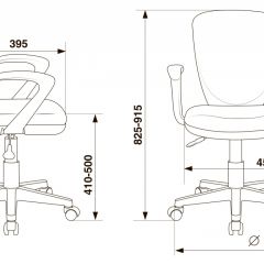 Кресло детское Бюрократ KD-W10AXSN/26-25 серый в Нижнекамске - nizhnekamsk.mebel24.online | фото 4