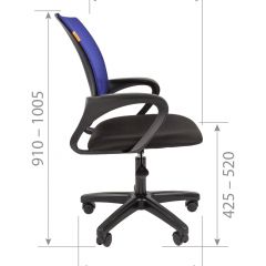 Кресло для оператора CHAIRMAN 696  LT (ткань стандарт 15-21/сетка TW-04) в Нижнекамске - nizhnekamsk.mebel24.online | фото 5