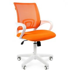 Кресло для оператора CHAIRMAN 696 white (ткань TW-16/сетка TW-66) в Нижнекамске - nizhnekamsk.mebel24.online | фото