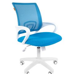 Кресло для оператора CHAIRMAN 696 white (ткань TW-43/сетка TW-34) в Нижнекамске - nizhnekamsk.mebel24.online | фото