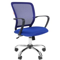 Кресло для оператора CHAIRMAN 698 хром (ткань TW 10/сетка TW 05) в Нижнекамске - nizhnekamsk.mebel24.online | фото 1