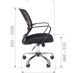 Кресло для оператора CHAIRMAN 698 хром (ткань TW 16/сетка TW 66) в Нижнекамске - nizhnekamsk.mebel24.online | фото 7