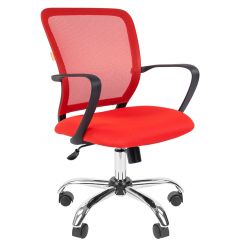 Кресло для оператора CHAIRMAN 698 хром (ткань TW 19/сетка TW 69) в Нижнекамске - nizhnekamsk.mebel24.online | фото 1