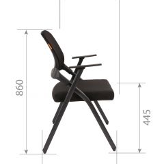 Кресло для посетителей CHAIRMAN NEXX (ткань стандарт черный/сетка DW-01) в Нижнекамске - nizhnekamsk.mebel24.online | фото 7