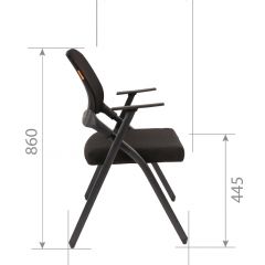 Кресло для посетителей CHAIRMAN NEXX (ткань стандарт черный/сетка DW-61) в Нижнекамске - nizhnekamsk.mebel24.online | фото 7