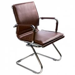 Кресло для посетителя Бюрократ CH-993-Low-V/Brown коричневый в Нижнекамске - nizhnekamsk.mebel24.online | фото