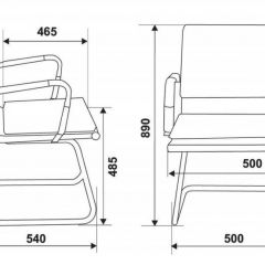 Кресло для посетителя Бюрократ CH-993-Low-V/Red красный в Нижнекамске - nizhnekamsk.mebel24.online | фото 3