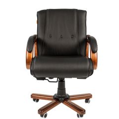 Кресло для руководителя CHAIRMAN  653 М (Кожа) Черное в Нижнекамске - nizhnekamsk.mebel24.online | фото 2