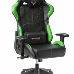 Кресло игровое Бюрократ VIKING 5 AERO LGREEN черный/салатовый в Нижнекамске - nizhnekamsk.mebel24.online | фото