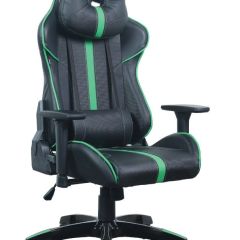 Кресло компьютерное BRABIX "GT Carbon GM-120" (черное/зеленое) 531929 в Нижнекамске - nizhnekamsk.mebel24.online | фото