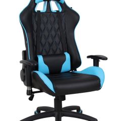 Кресло компьютерное BRABIX "GT Master GM-110" (черное/голубое) 531928 в Нижнекамске - nizhnekamsk.mebel24.online | фото