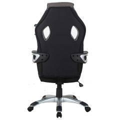 Кресло компьютерное BRABIX Techno GM-002 (ткань) черное/серое, вставки белые (531815) в Нижнекамске - nizhnekamsk.mebel24.online | фото 6
