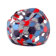 Кресло-мешок Мяч M (Geometry Slate) в Нижнекамске - nizhnekamsk.mebel24.online | фото