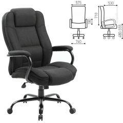 Кресло офисное BRABIX "Heavy Duty HD-002" (ткань/черное) 531830 в Нижнекамске - nizhnekamsk.mebel24.online | фото 3