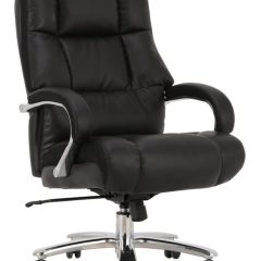 Кресло офисное BRABIX PREMIUM "Bomer HD-007" (рециклированная кожа, хром, черное) 531939 в Нижнекамске - nizhnekamsk.mebel24.online | фото