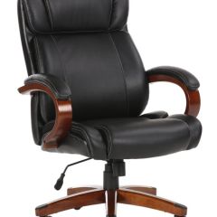 Кресло офисное BRABIX PREMIUM "Magnum EX-701" (дерево, рециклированная кожа, черное) 531827 в Нижнекамске - nizhnekamsk.mebel24.online | фото