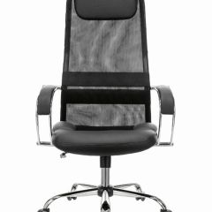 Кресло офисное BRABIX PREMIUM "Stalker EX-608 CH" (хром, ткань-сетка/кожзам, черное) 532091 в Нижнекамске - nizhnekamsk.mebel24.online | фото 3