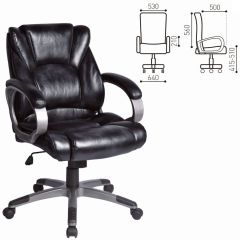 Кресло офисное BRABIX "Eldorado EX-504", экокожа, черное, 530874 в Нижнекамске - nizhnekamsk.mebel24.online | фото 3