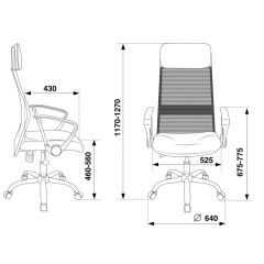 Кресло руководителя Бюрократ KB-6N/SL/B/TW-11 черный в Нижнекамске - nizhnekamsk.mebel24.online | фото 4