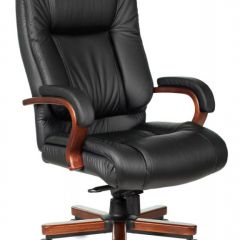 Кресло руководителя Бюрократ T-9925WALNUT/BLACK в Нижнекамске - nizhnekamsk.mebel24.online | фото
