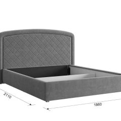 СИЛЬВА 2 Каркас кровати 1600 в Нижнекамске - nizhnekamsk.mebel24.online | фото