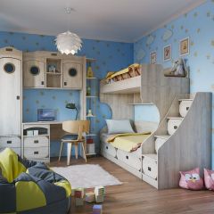 Кровать 2-х ярусная с лестницей НКМ Мираж-1 в Нижнекамске - nizhnekamsk.mebel24.online | фото 3