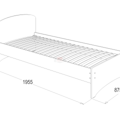 Кровать-2 одинарная (800*1900) в Нижнекамске - nizhnekamsk.mebel24.online | фото 2