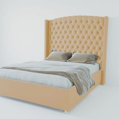 Кровать Берлин ЛЮКС с ПМ 900 (экокожа бежевая) в Нижнекамске - nizhnekamsk.mebel24.online | фото 2