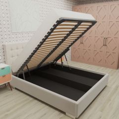 Кровать Брауни интерьерная +основание/ПМ/бельевое дно (140х200) в Нижнекамске - nizhnekamsk.mebel24.online | фото 3