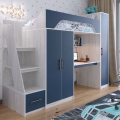 Кровать-чердак Тея (*Без Пенала) в Нижнекамске - nizhnekamsk.mebel24.online | фото 9